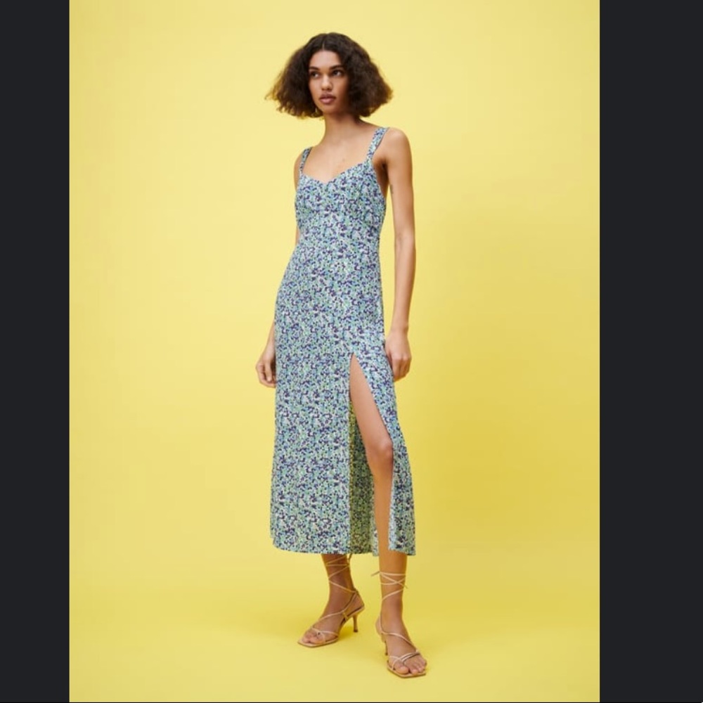 COPY - Zara | Floral Print Midi Dress